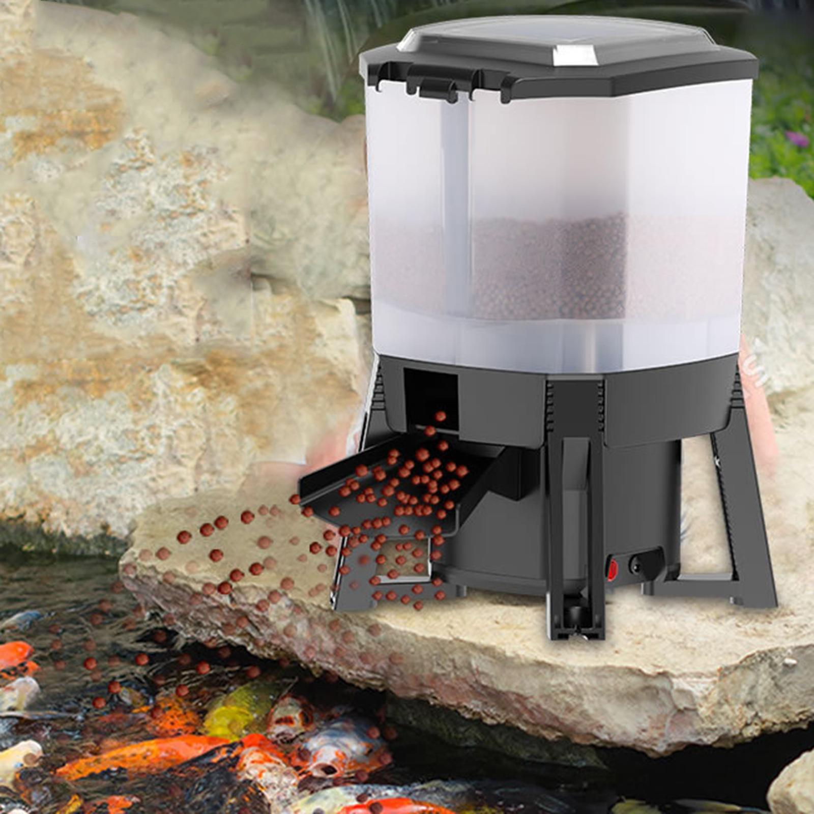 Aquarium Fish Koi - 6L Adjustable Solar Automatic Aquarium Feeder