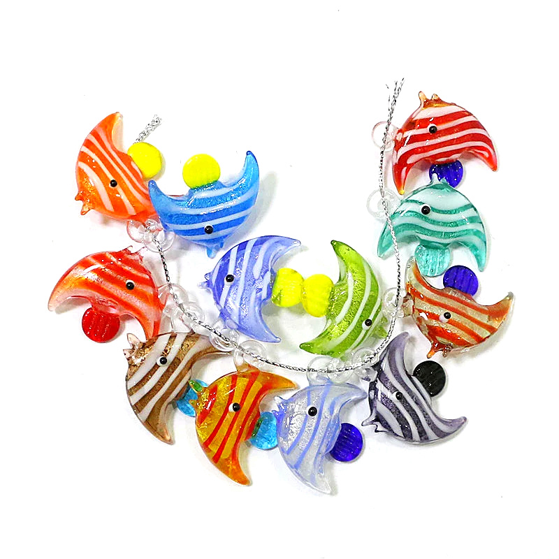Aquarium Fish Colorful - 2pcs Colorful Cute Sea Fish Charms
