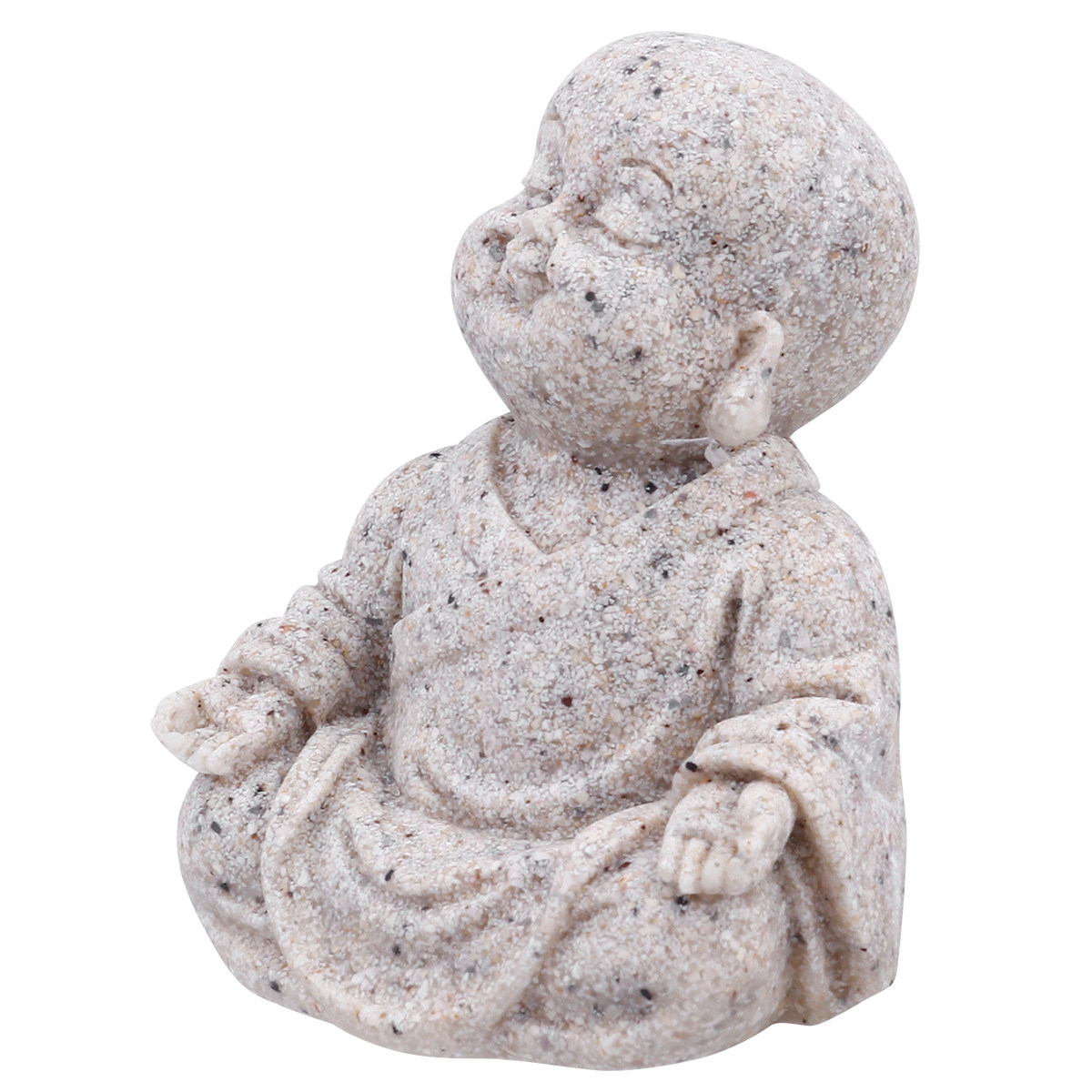 Aquarium Fish Home - 1Pcs Resin Maitreya Buddha Statue Sandstone