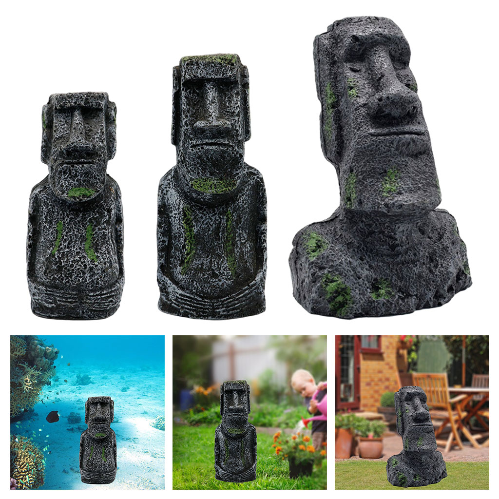 Aquarium Moai Statues Easter I - Aquarium Fish Names recension och pris