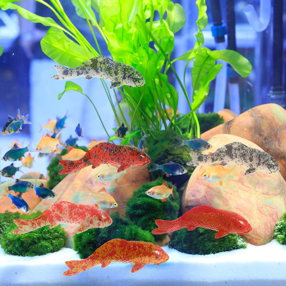 10Pcs Mini Koi Fish Decor Vibr - Aquarium Fish Koi recension och pris