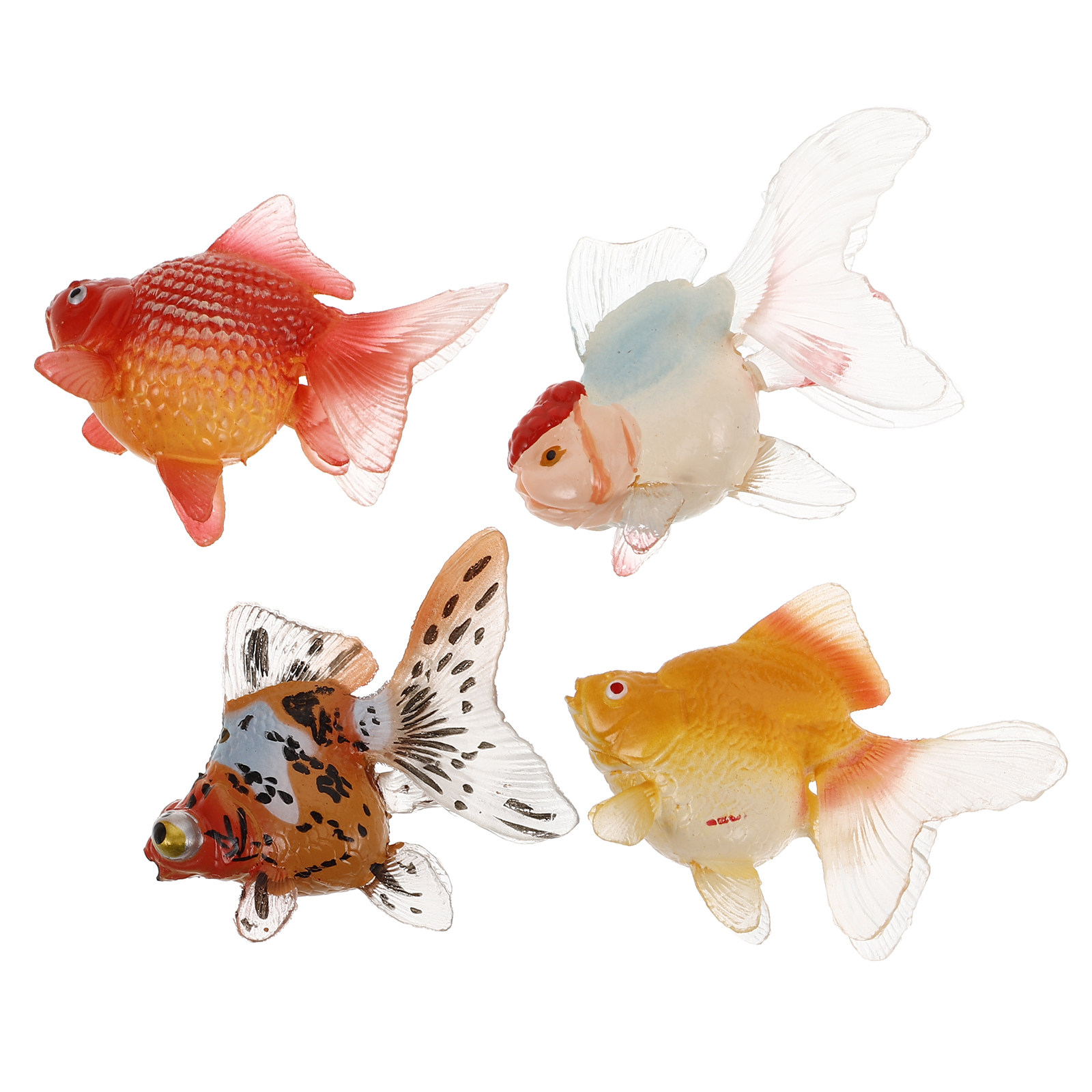 4Pcs Realistic Floating Aquari - Aquarium Fish Koi recension och pris
