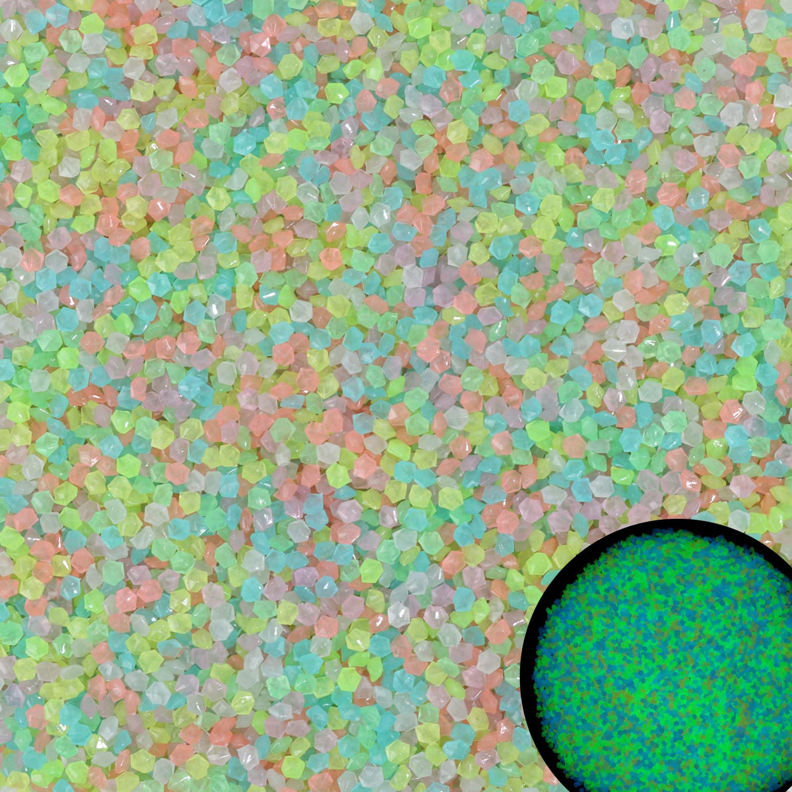 1000Pcs Luminous Sand Glow In  - Aquarium Fish Home recension och pris