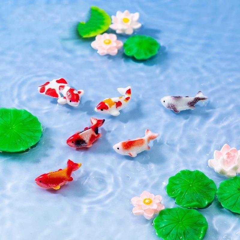Mini Resin Koi Fish Figurines  - Aquarium Fish Koi recension och pris