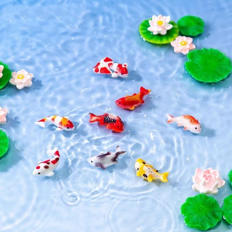 Mini Resin Koi Fish Figurines  - Aquarium Fish Koi recension och pris