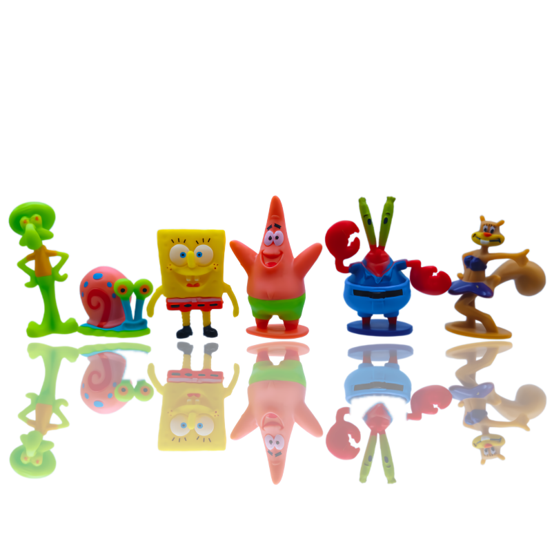 6pcs SpongeBob Fish Tank Decor - Aquarium Fish Breeding recension och pris