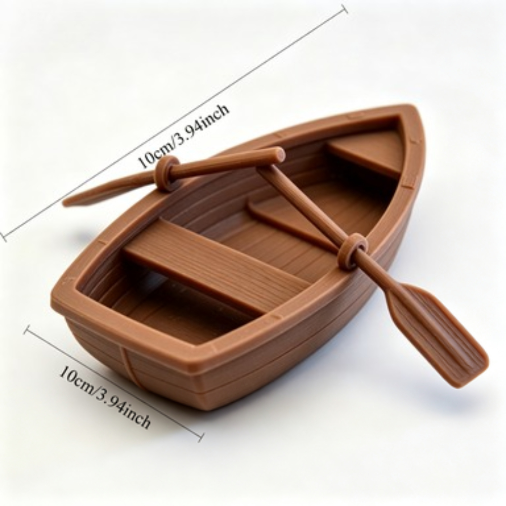 Mini Double Oar Wooden Boat Aq - Aquarium Fish Quarantine recension och pris