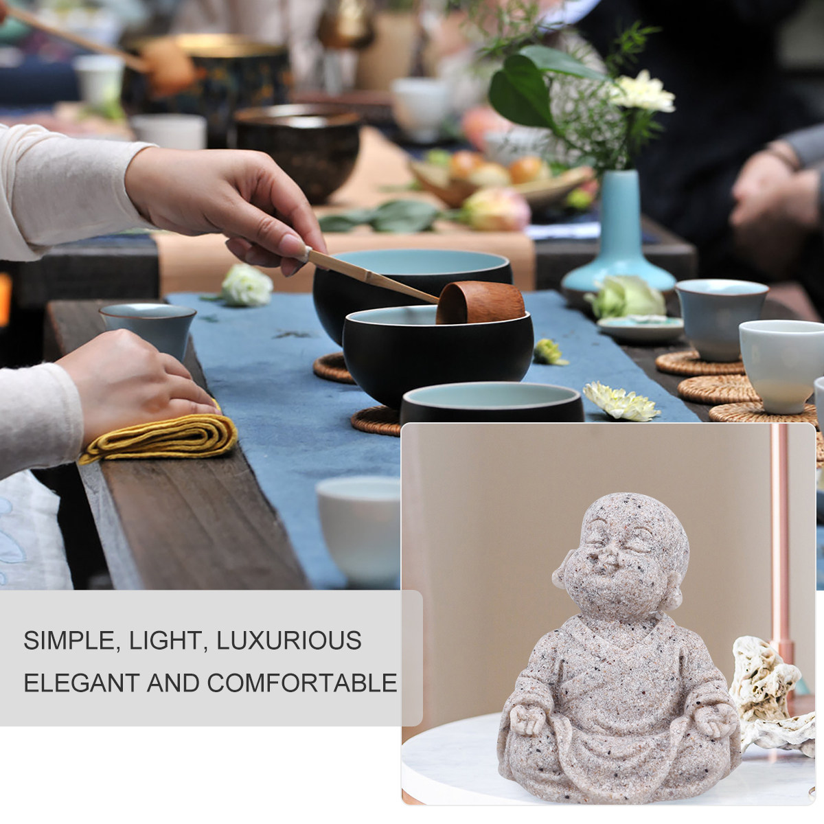 1Pcs Resin Maitreya Buddha Sta - Aquarium Fish Home recension och pris