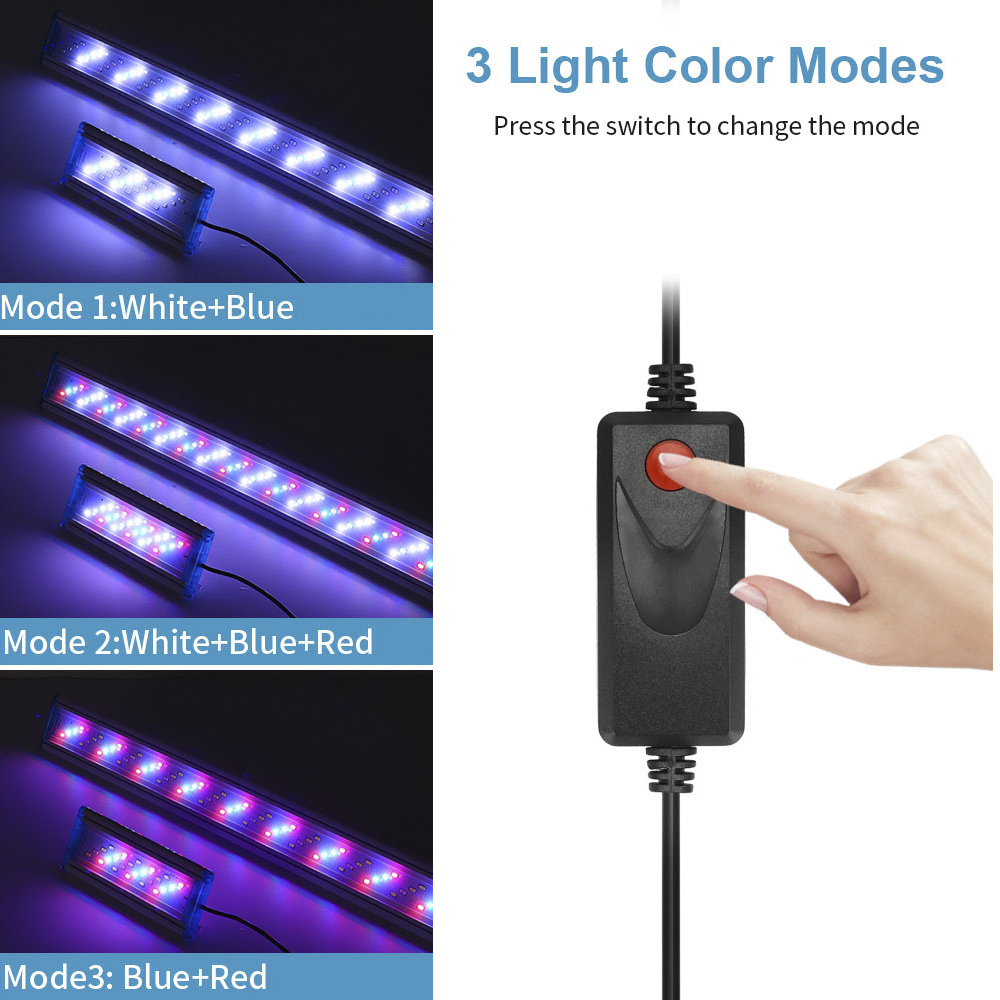 1Pc 90-260V Fish tank lamp Aqu - Aquarium Fish Colorful recension och pris