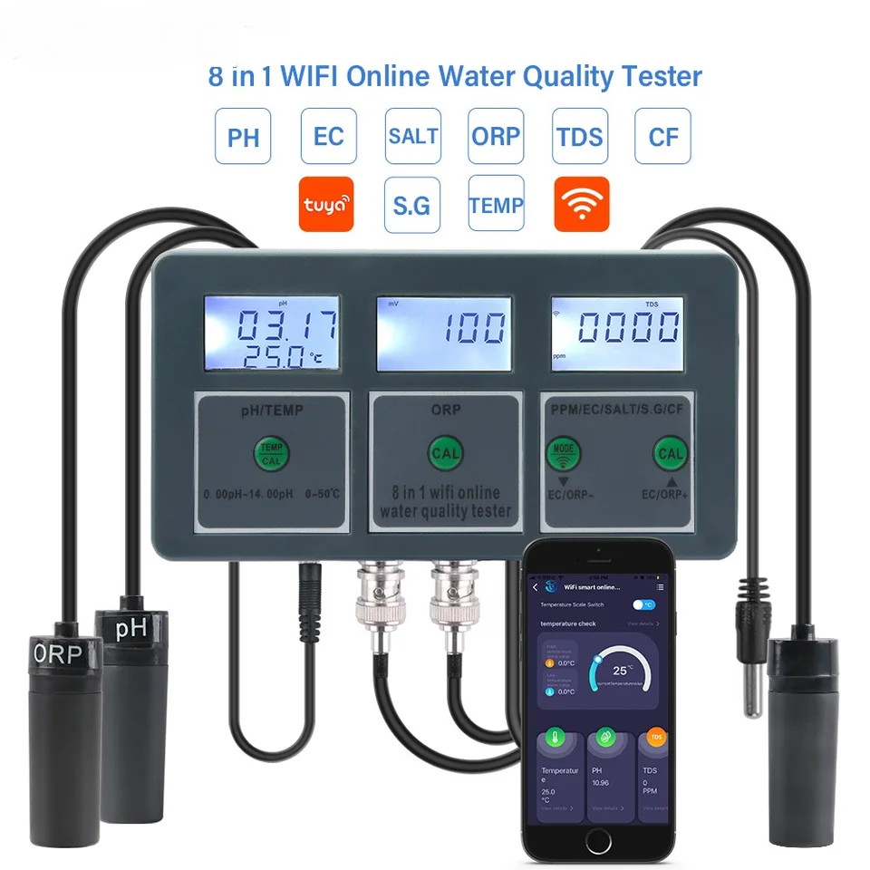 WiFi Digital PH ORP TDS EC Sal - Aquarium Fish Online recension och pris