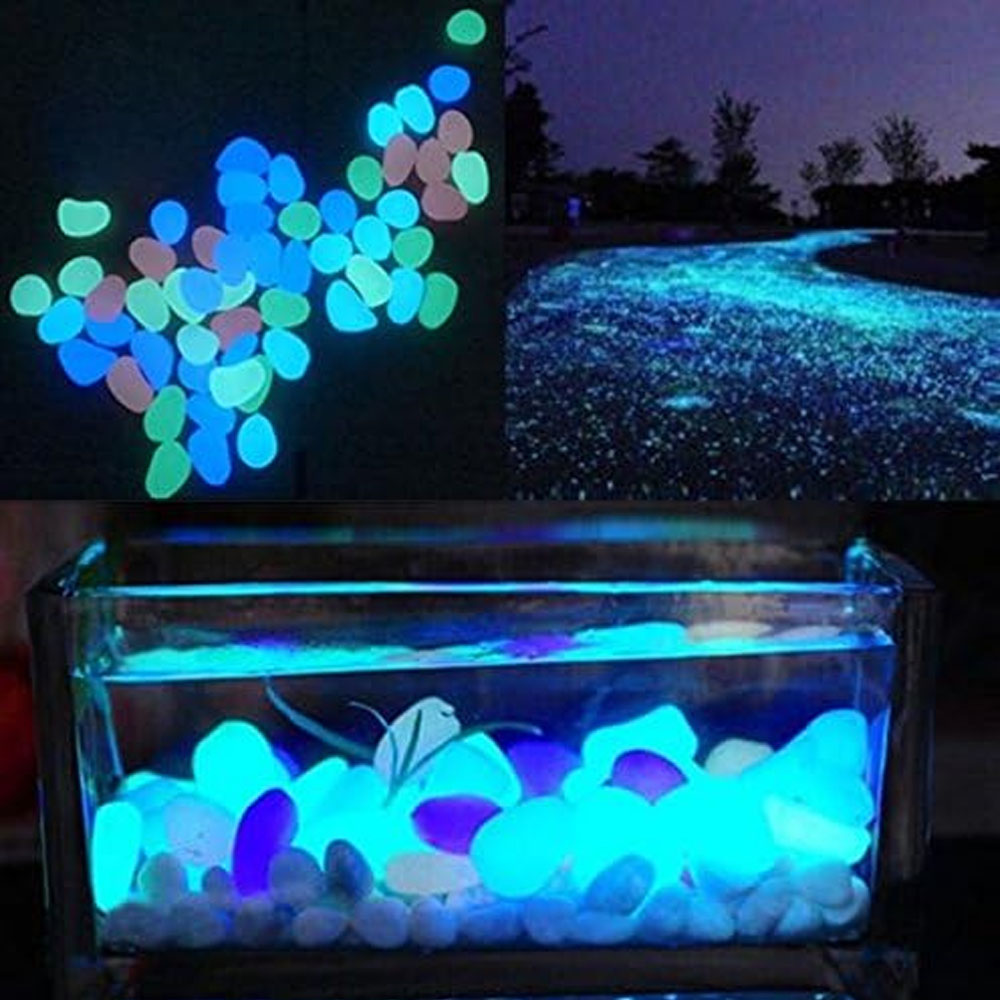 Fish Tank Rocks Glow Blue Pebb - Aquarium Fish Quarantine recension och pris