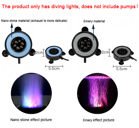 LED Aquarium Air Bubble Light  - Aquarium Fish Colorful recension och pris