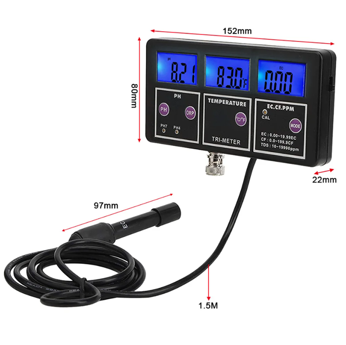 New 5 in 1 PH/ORP/TDS/EC/TEMP  - Aquarium Fish Online recension och pris