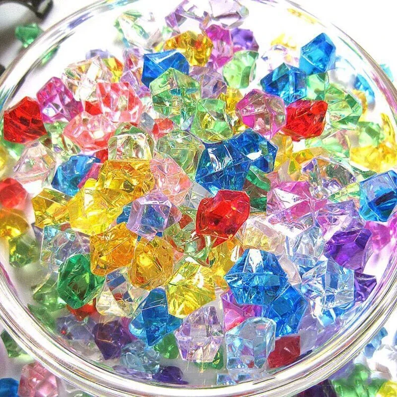 200pcs Acrylic Gem Stone Color - Aquarium Fish Colorful recension och pris