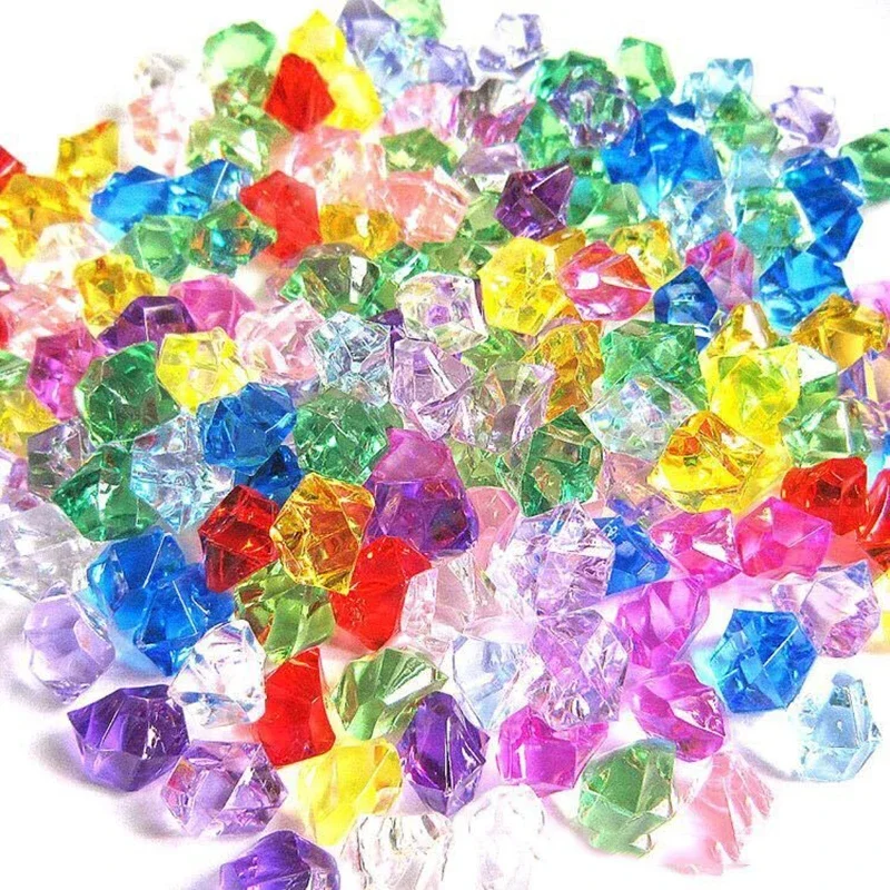 200pcs Acrylic Gem Stone Color - Aquarium Fish Colorful recension och pris