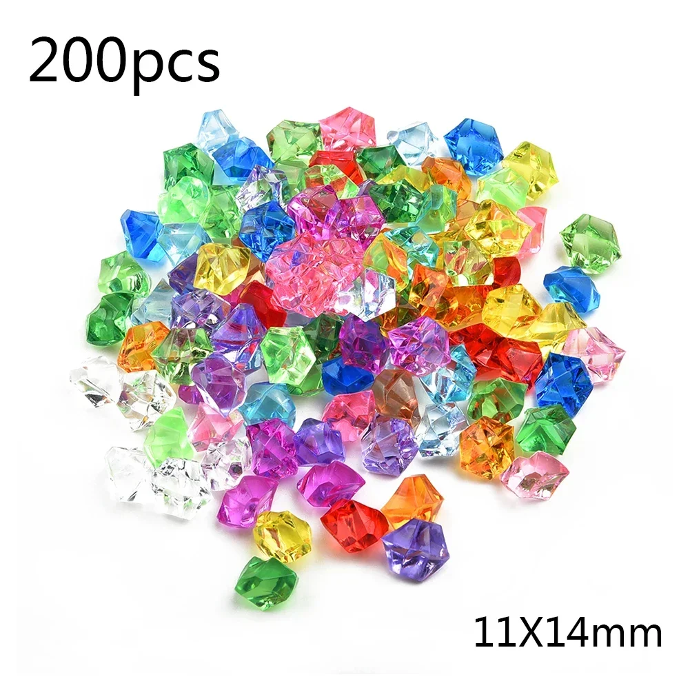 200pcs Acrylic Gem Stone Color - Aquarium Fish Colorful recension och pris
